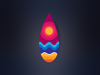 Minimal sea sunset dark design geometric design graphic graphic design illustration landscape minimal art minimalist sea sunset vector