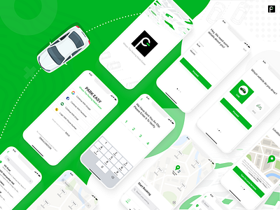 Parking App - iOS Ui Design apple interaction design ios parking portfolio product design ui uidesign user interface user research userinterface ux uxdesign uxui xd