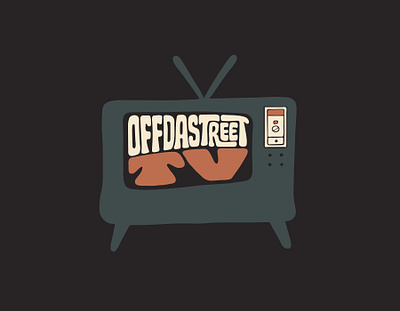 OffDaStreet TV channel clientwork custom lettering hand drawn handlettering hiphop itsjerryokolo jerryokolo logo designer logotype procreate rap retro television tshirt tshirtdesign tv typography youtube