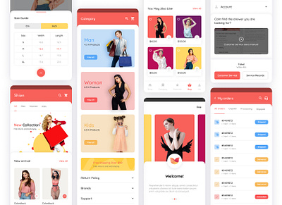 E-commerce UI Kit 2020 ui trends application color design devices ecommerce figma figmadesign ios mobile app mobile app design modern online shop sale shop shopping shopping app ui ux ui trends uidesign