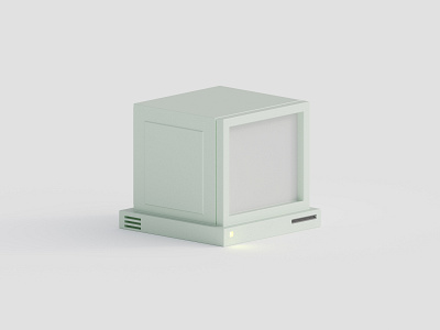 Vintage Computer 3d 3dsmax blender bordeaux clean computer mac magicavoxel maya old render rendering simple vintage voxel