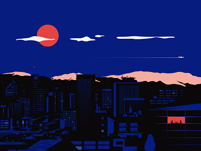 Madrid, 西班牙 city city branding city illustration flat flat design fuji illustration illustrator japan japanese style madrid skyline vector