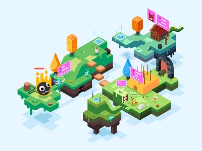 Action Game Illustration 3d action admix character concept console design game illustration internet isometric mmorpg