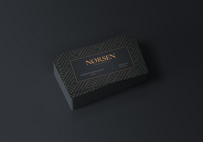 Norsen - Premium Restaurant Business Card business business card cmyk dark design elegant gold luxury menu modern nordic photoshop premium print print design professional psd restaurant scandi template