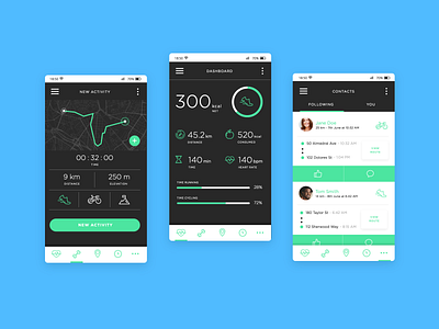 Sports app UI design app justinmind sport app ui ui design ui ux design ux ux desgin