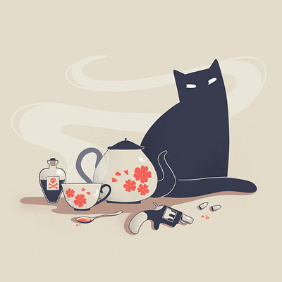 Little Murder - 0 cat cute art illustration ipadpro procreate