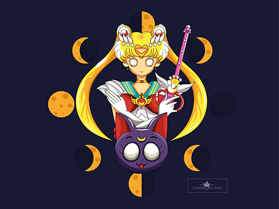 SailorMoonREdraw characterdesign colorful design art digital art fanart forsale illustraion illustration art oldschool postcard print sailormoonredraw vector vector illustration vectorart