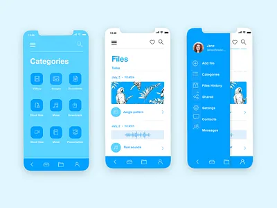 App design with the iOS Icons UI kit app icons ios icons justinmind ui ui design ui kit ui ux design ux ux desgin