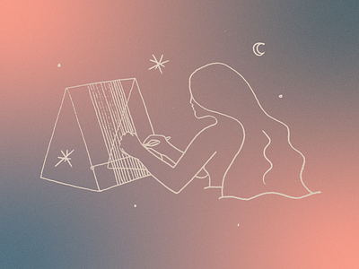 W E A V I N G collab constellation illustration illustrator weaving woman