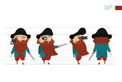 Character Design 2d animation character children design illustration pirate