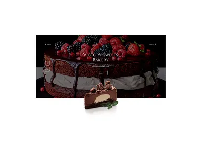 VictorySweetsBakery bakery cake design illustration web