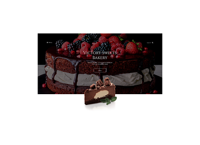 VictorySweetsBakery bakery cake design illustration web