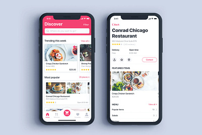 Food Home & Details UI Screens app app design design mobile app design mobile design mobile ui mobile ui design ui ux design ui design ui ux uiux design ux design