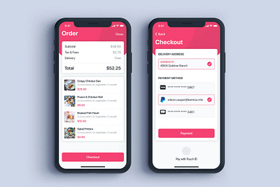 Food Order and Checkout UI Design app app design mobile app design mobile design mobile ui mobile ui design ui ux design ui design ui ux uiux design ux design