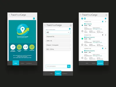 CargoTrackingApp 2danimation aftereffects app branding design illustration user experience userinterface ux ux design