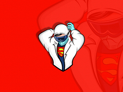 Our Super Hero app design brand identity branding cartoon logo character design corona creative logo doctor logo hospital logo icon design illustration mascot mascot character mascot logo medical logo minimalist logo professional logo superhero vector you tube logo