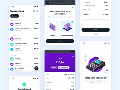 Transaction App - Overview app app design application banking business card cards ui money receipt transaction wallet