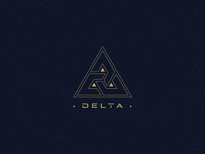 Delta art branding design flat geometric art geometric design illustration illustrator logo minimal vector