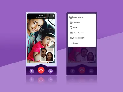 Video Calling App app design appdesign dailyui online meeting ui ui design uidaily uidesign user experience user interface ux video app video call