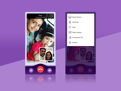 Video Calling App app design appdesign dailyui online meeting ui ui design uidaily uidesign user experience user interface ux video app video call