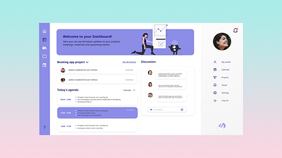 Dashboard design illustration ui