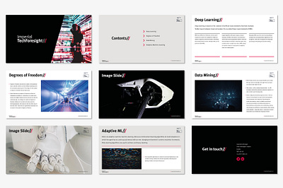 Imperial College Tech Foresight - Powerpoint Template Design graphic design powerpoint powerpoint design powerpoint template