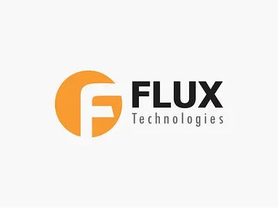FLUX branding design icon logo minimal typography ui vector