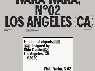 Waka Waka N°02, Case Study design gif grid hero home motion portfolio typography ui website