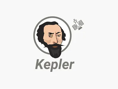 Kepler art design flat icon illustration illustrator logo vector