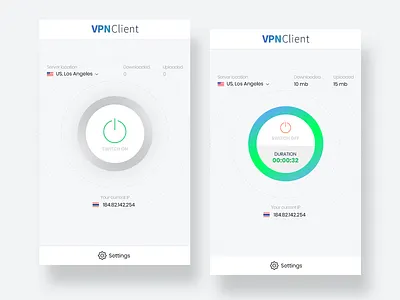 VPN App - Light version android app clean ios mobile reseller ux vpn
