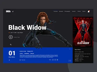 black widow design flat illustration ui ux visual design web
