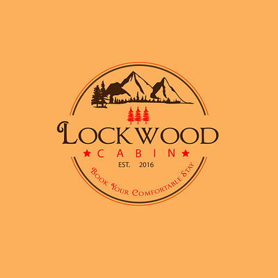 Lockwood Cabin advertising branding design graphicdesign illustration logo design practice