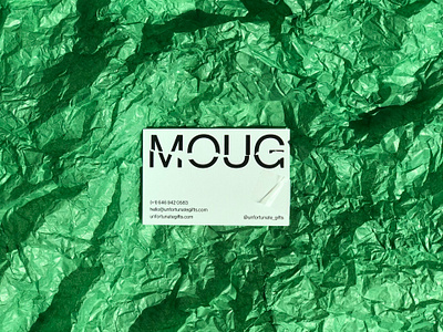 Museum of Unfortunate Gifts Business Card branding business card design gift giftwrap green red typography unfortunate vector wrinkle