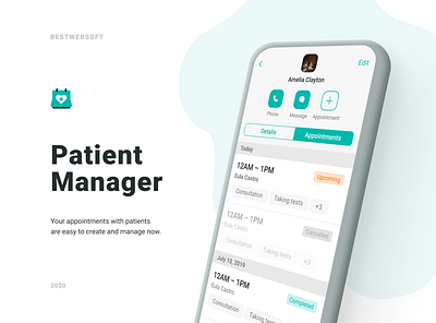 Patient Manager – The App for Health Care Professionals android android app design app design health healthcare management management app mobile mobile app mobile app design patients ui ui ux ux