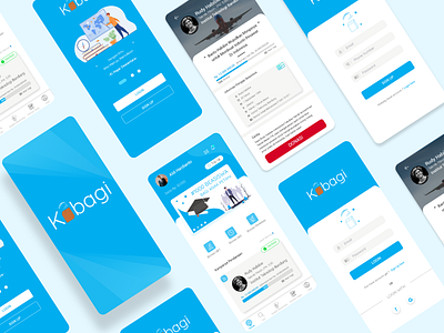 Preview UI App Kubagi (Case Study UI/UX) design flat logo ui ux