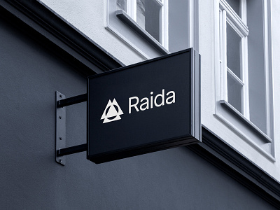 Raida - Architects Office Sign architect brand identity architect branding architect logo architecture logo architecture sign brand identity branding logo logo design logo designer office sign office sign design signage signage design store sign