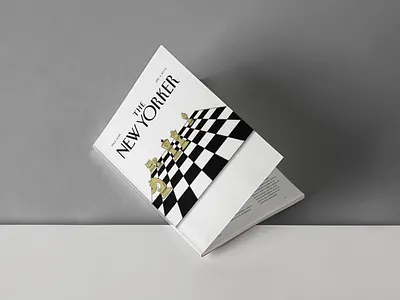 Chess inspired magazine cover for New Yorker (1/2) bookcover chess cover design design illustration magazine cover magazine cover design new yorker publication typography