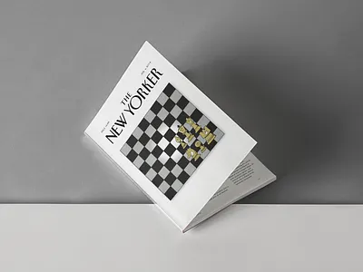 Chess inspired magazine cover for New Yorker (2/2) art bookcover chess cover page design front page inspiration magazine cover magazine cover design new yorker magazine typography