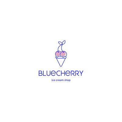 bluecherry - logo challenge branding design icon identity illustration illustrator logo minimal typography vector