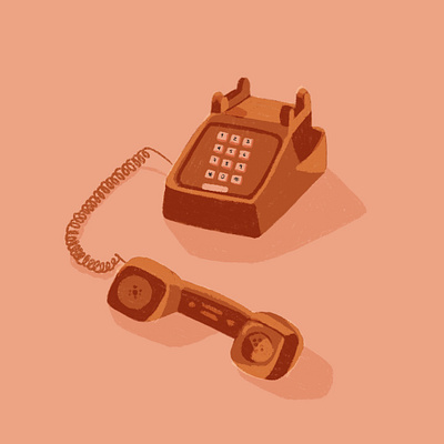 One call away 2020 colors palette digital illustration dribble illustration procreate