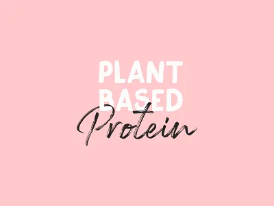 Plant Based Protein – Logo & Identity Design (Concept) branding branding design fitness logo healthy healthy logo identity lifestyle logo organic organic logo pink plant plants protein protein brand supplements vegan vegetarian