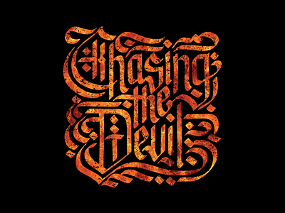 Chasing The Devil adobe illustrator calligraphy lettering letters logotype manila philippines type typography