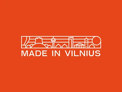 Made in Vilnius logotype brand branding design dribbble identity illustration logo logotype mark minimal