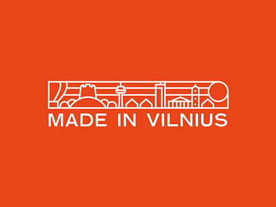 Made in Vilnius logotype brand branding design dribbble identity illustration logo logotype mark minimal