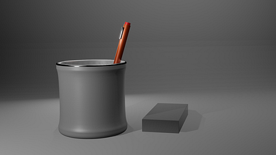 pen container 100 days of modeling artist blender 3d design illustration