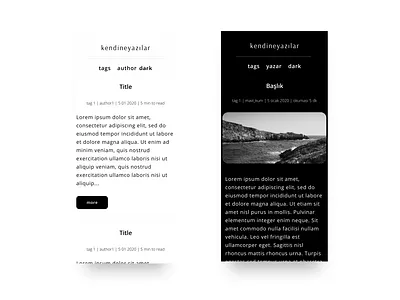 A Minimal Blog Website For Mobile Screen blog design minimal mobile ui ui ux web website website design