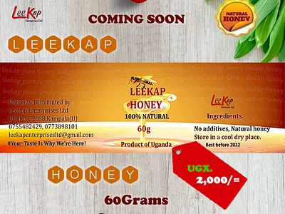 LEEKAP HONEY 60g ad branding honey leekap natural honey organic social media social media marketing socialmedia