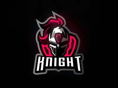 Knight Mascot Logo angry branding design e sports icon illustration knight logo mascot mascot logo sword vector
