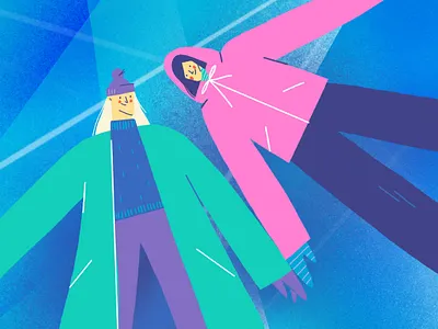 Baikal editorial illustration flat illustration illustrator minimal vector