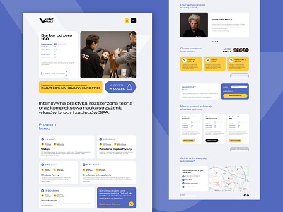 Barber Academy academy barber barbershop barbershop courses figma krakow polska ui ux web design website wordpress